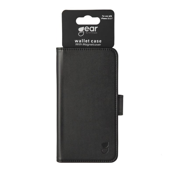 GEAR iPhone XR Plånboksfodral magnetskal - Svart Svart
