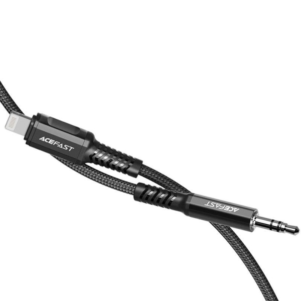 Acefast MFI Audio Lightning Kabel 1,2m - Sort