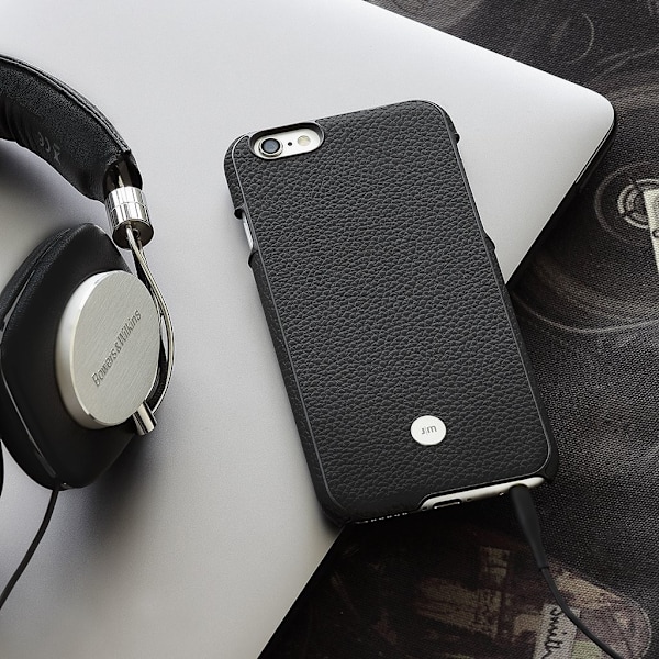 Just Mobile Quattro Läderfodral för Apple iPhone 6(S) Plus - Svart Svart