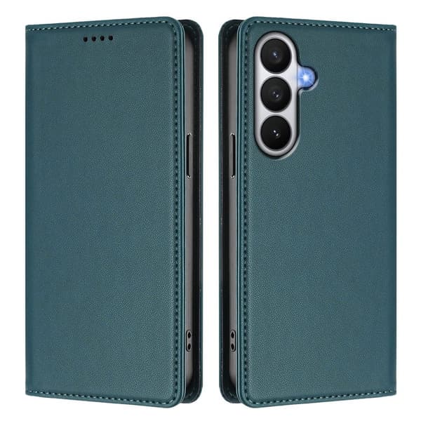 Plånboksfodral för Samsung Galaxy S26 Konstläder RFID - Mörkgrön