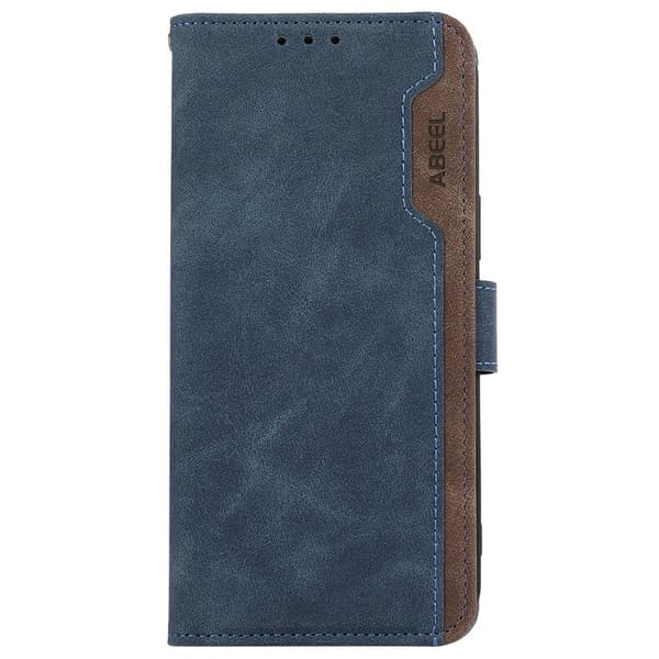ABEEL Xiaomi 17 Konstläder Plånboksfodral i Spaltläder RFID-Skydd Blå