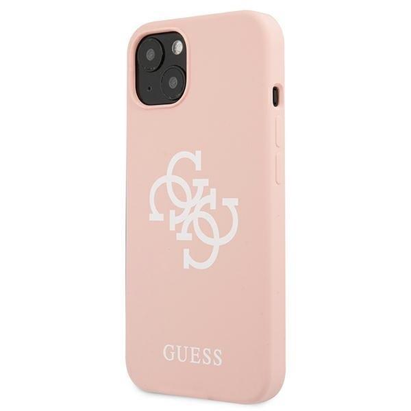 Guess Silicone Logo Skal iPhone 13 mini - Rosa Rosa