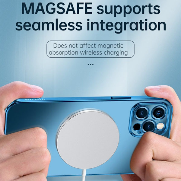 SULADA Mobilskal till iPhone 13 Drop-proof TPU Electroplating Guld
