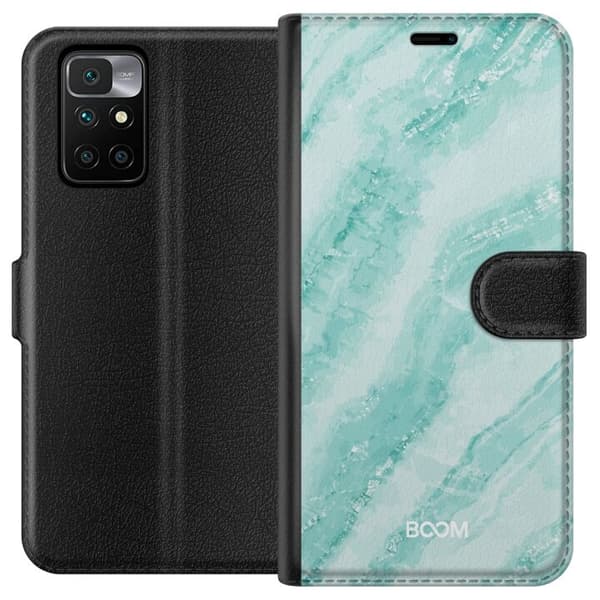 Pungcover til Xiaomi Redmi 10 med Mint Marble
