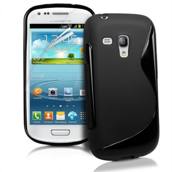 FlexiCase Cover til Samsung Galaxy S3 Mini i8190 - (Sort) Black