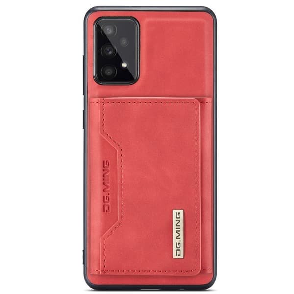 DG.MING 2-in-1 Konstläder Plånboksfodral Samsung Galaxy A53 Röd