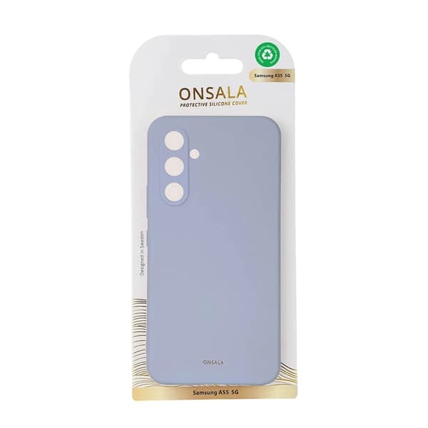 Onsala telefonetui til Galaxy A55 5G Silicone Feel - Summer Sky Blå