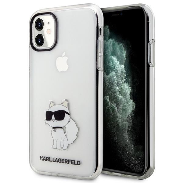 Karl Lagerfeld iPhone 11 / XR matkapuhelimen suojakuori Ikonik Choupette - Trans