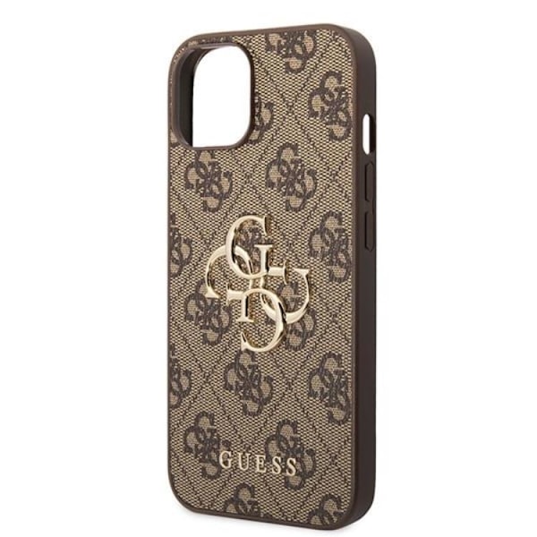 Guess iPhone 15 Plus Mobilskal Big Metall Logo - Brun