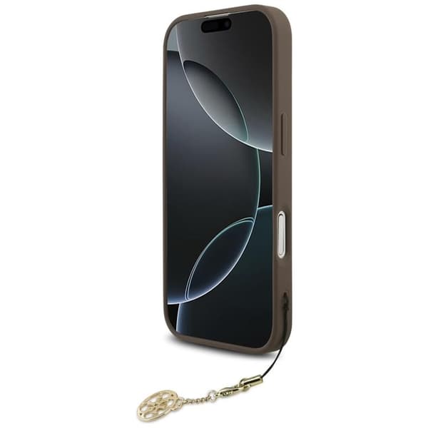 Guess Mobilskal till iPhone 17 MagSafe 4G Charms Collection - Brun Brun