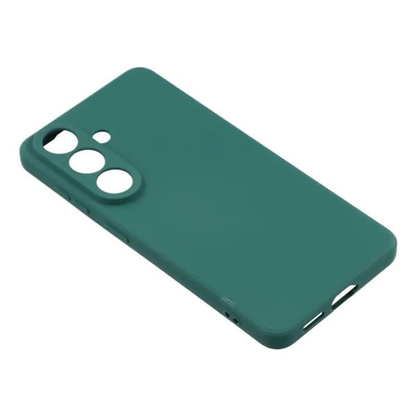 WANLONFENG Mobilskal för Samsung Galaxy S26 TPU med härdat glas - Armgrön