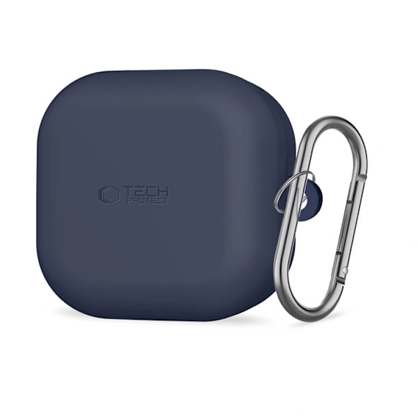 Tech-Protect Skal För Galaxy Buds 4/4 Pro Silikon Hook - Marinblå Blå