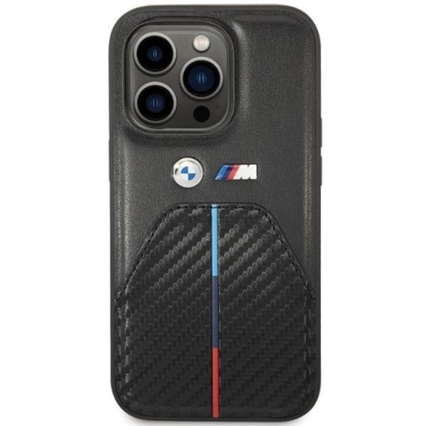 BMW iPhone 14 Pro Mobilcover Stemplet Tricolor Stripe
