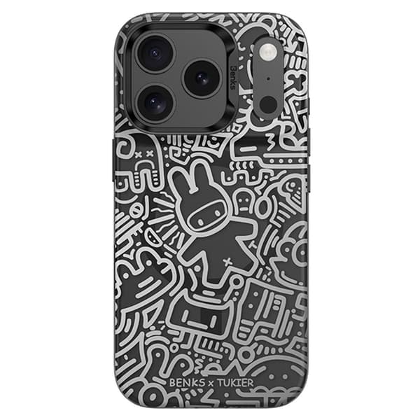 BENKS Mobilskal till iPhone 17 Pro Max MagSafe Cartoon Pattern Flerfärgad