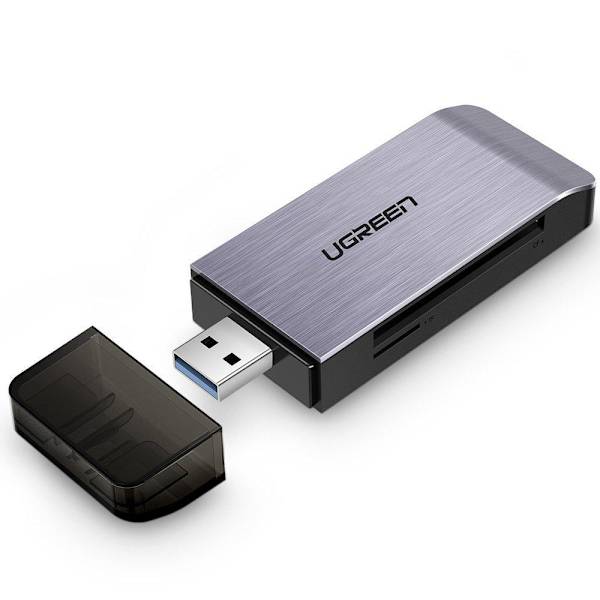 UGreen USB 3.0 SD/ micro SD kort läsare Grå grå