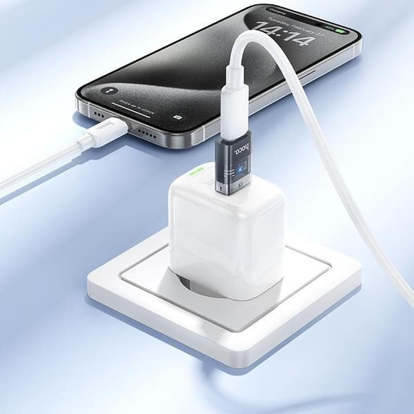 Hoco USB-A til USB-C Adapter UA36C - Sort Svart