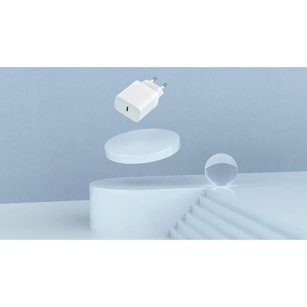 Gear Snabbladdare 220V 1xUSB-C PD/PPS 30W + Kabel USB-C - Vit Vit