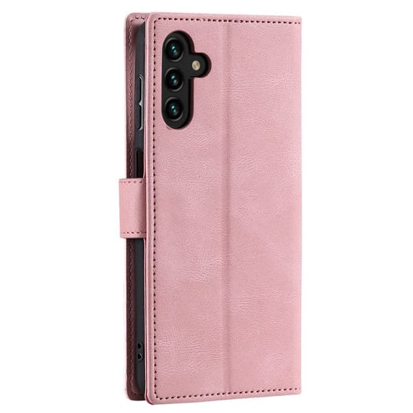 Plånboksfodral för Samsung Galaxy S26 Konstläder med handledsrem - Roséguld