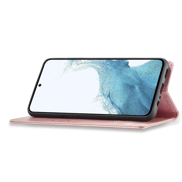LC.IMEEKE Samsung Galaxy S24 FE Plånboksfodral Konstläder - Roséguld