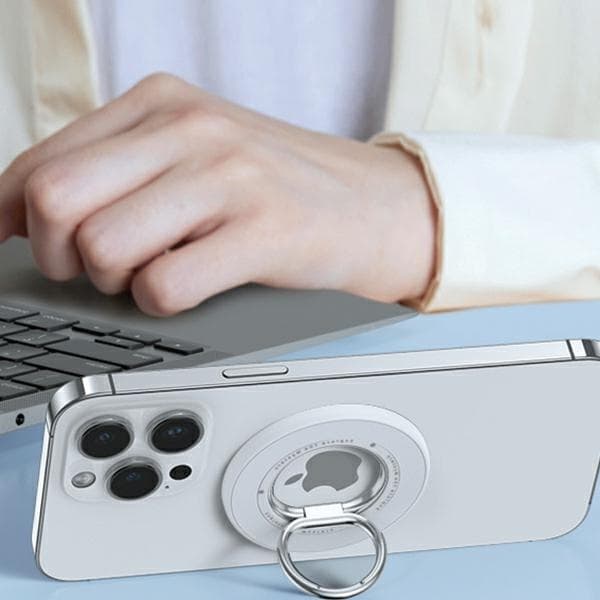 Sodi Magnetisk MagSafe Ringholder Dobbeltsidet - Hvid Vit