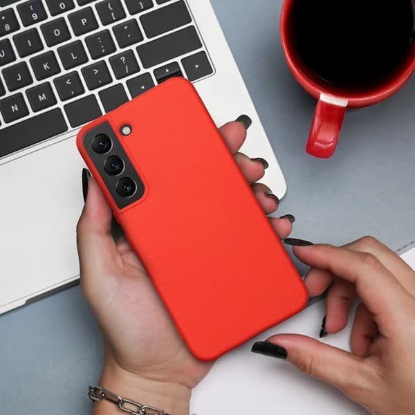 Telefontaske til Galaxy S25 Ultra Silikone - Peach