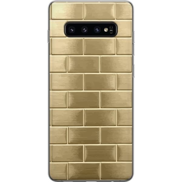 Mobilskal till Samsung Galaxy S10 med Gyllene Murstenar