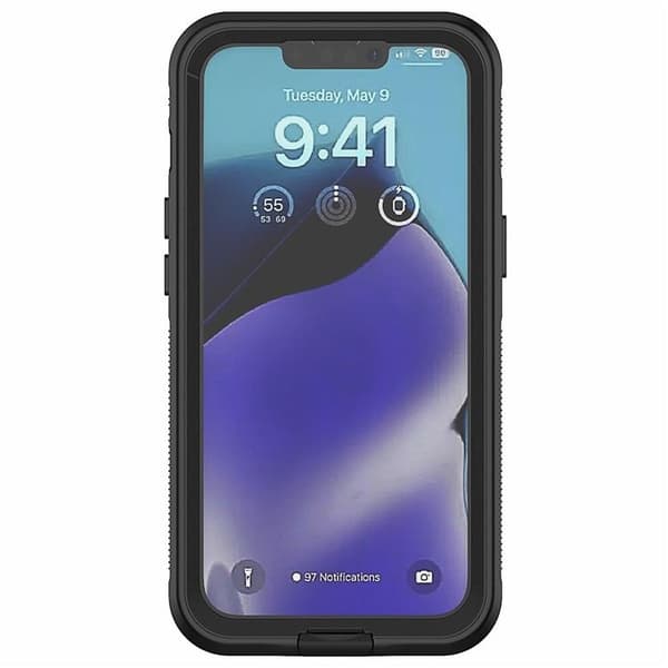 iPhone 15 Plus Mobilcover IP68 Vandtæt - Sort Black