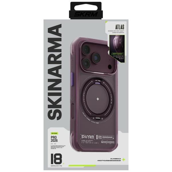 Skinarma Mobilskal För iPhone 18 Pro Max/17 Pro Max Magsafe Atlas - Burgundy