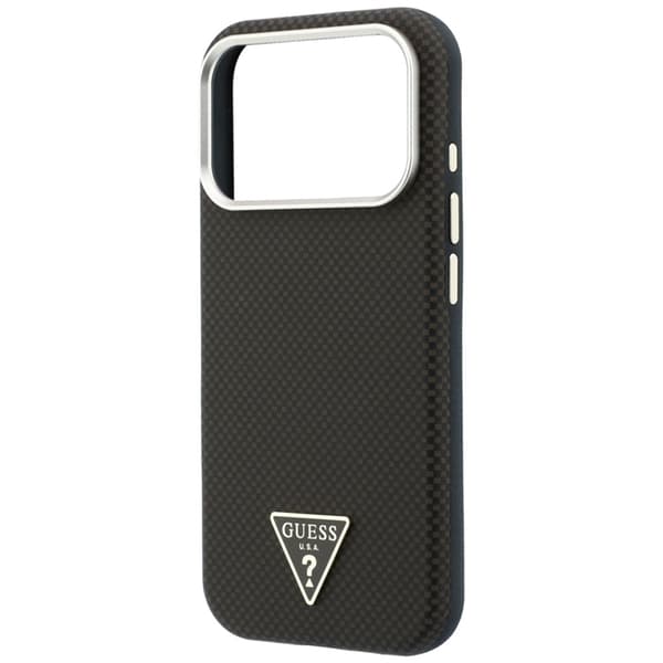 Guess Mobilskal För iPhone 18 Pro Max/17 Pro Max Magsafe Kevlar Triangle Logo