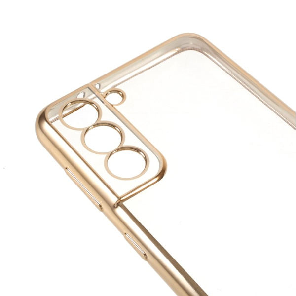 Saluda Transparent Mobilskal för Galaxy S21 4G/5G - Guld
