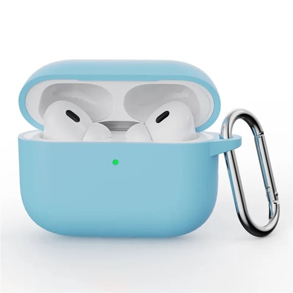 Mobilskal till Airpods Pro 3 Silikon med Karbinhake - Blå Blå