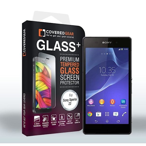 CoveredGear Härdat Glas Skärmskydd till Sony Xperia Z2