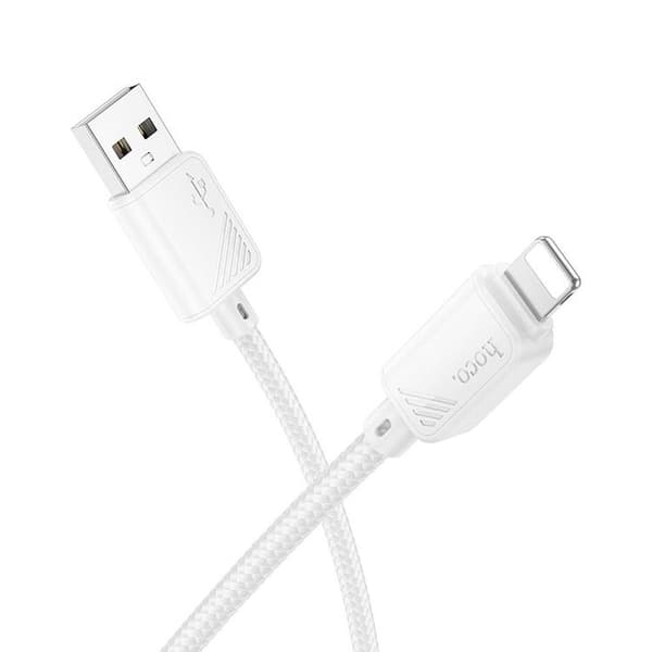 HOCO USB-A till Lightning Kabel 2.4A 1 m X113 - Vit Vit