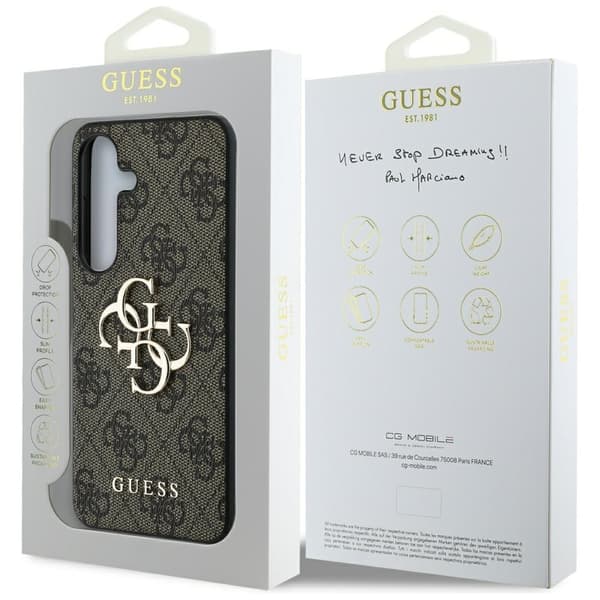 Guess Mobilskal till Galaxy S25 Plus MagSafe Big 4G Classic - Brun