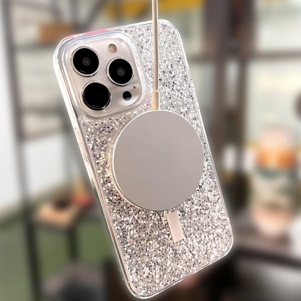 BOOM iPhone 13 Pro -puhelinkuori Magsafe Drop-Proof - Lila Flower Lila