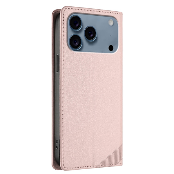 iPhone 17 Pro Plånboksfodral Punk Style Imprinted - Rosa Rosa