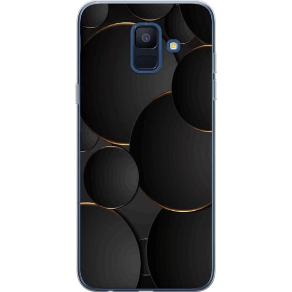 Telefontaske til Samsung Galaxy A6 (2018) med luksus cirkler