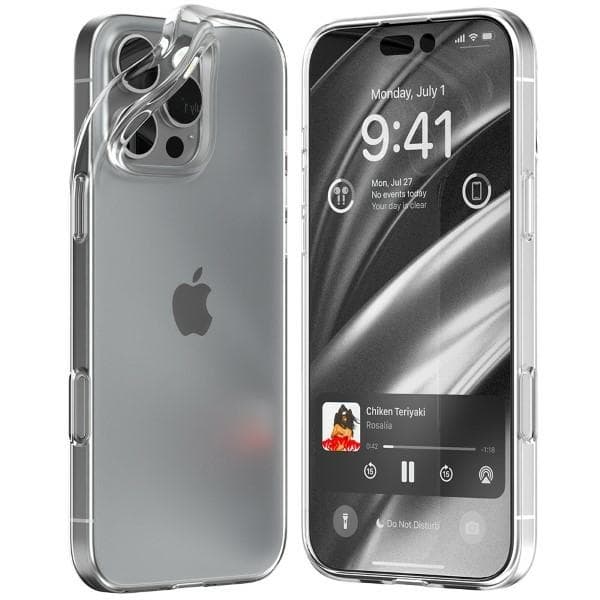 Mercury Telefontaske til iPhone 16 Pro Max Jelly - Klar Transparent