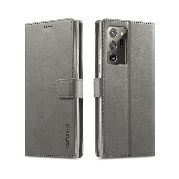 LC.IMEEKE Plånboksfodral för Samsung Galaxy Note20 - Konstläder - Grå