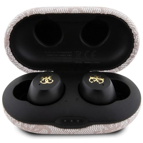 Guess TWS In-ear-høretelefoner Bluetooth 4G Metal - Rosa Rosa