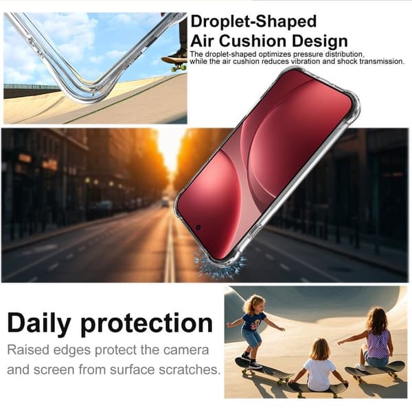 IMAK Mobilskal till Oppo Find X9 Pro 5G TPU Skydd - Vit