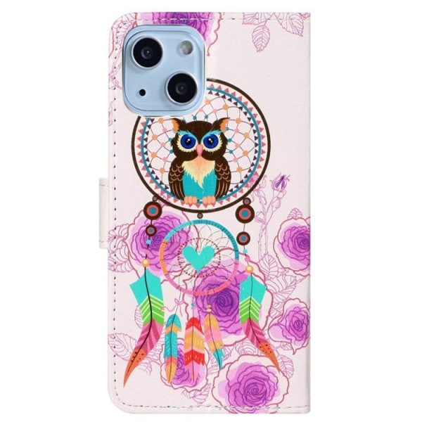 iPhone 14 Pung Etui Folio Flip - Owl Chime