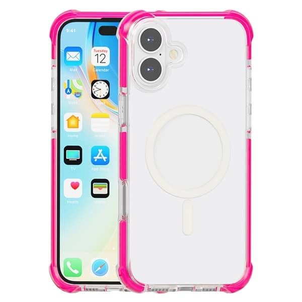 Mobilskal till iPhone 17 MagSafe Förstärkta Hörn Acrylic - Rosa Rosa