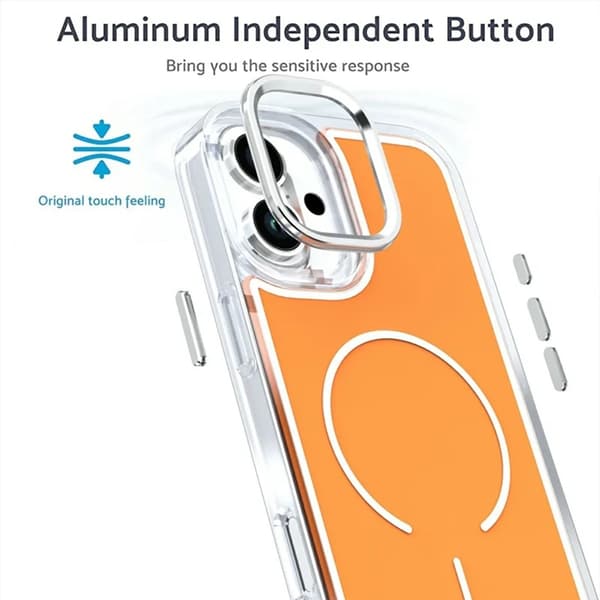 Mobilskal till iPhone 16 Magsafe Electroplated - Orange Orange