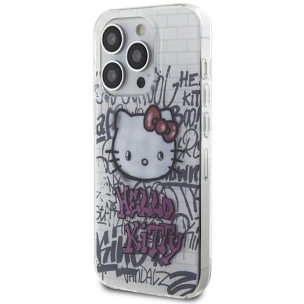 Hello Kitty iPhone 14 Pro Max Mobilskal IML Kitty On Bricks Graffiti