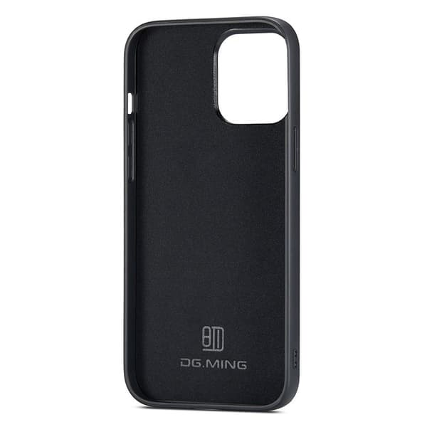 DG.MING Mobilskal till iPhone 14 Plus Glitter Läder+PC+TPU Guld