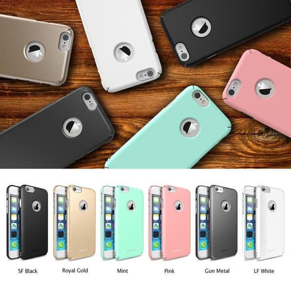 Ringke Logo-Cut Slim Dual Coated Skal till Apple iPhone 6 / 6S  (Vit) White