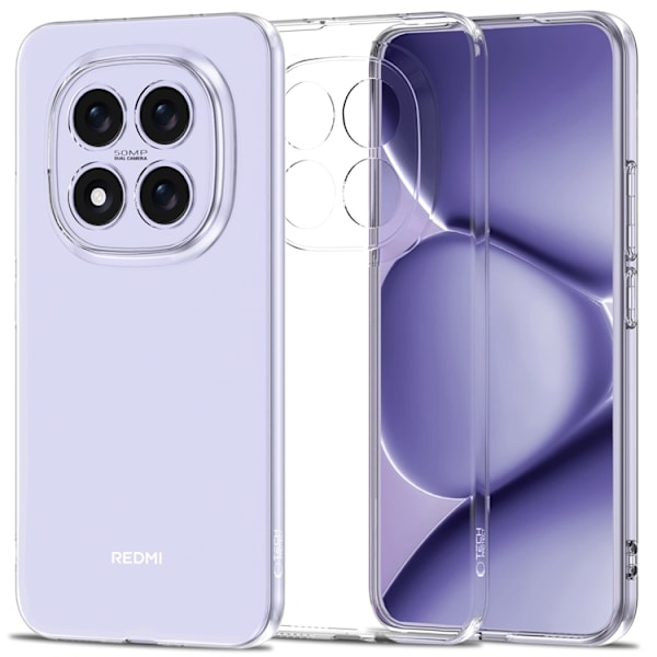 Tech-Protect Mobilcover Til Xiaomi Redmi Note 15 Pro Plus/Poco M8 Pro Transparent