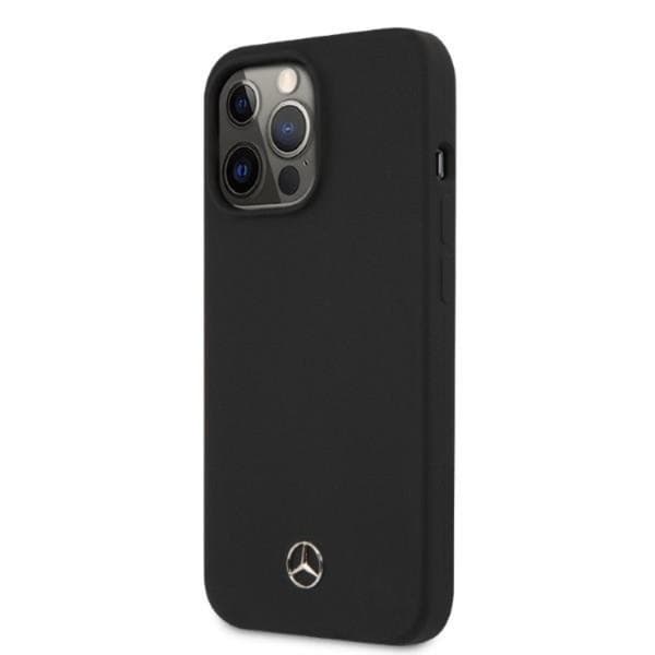 Mercedes Benz iPhone 13 Pro Mobilskal MagSafe Silicone Line Black