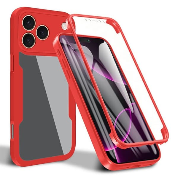 Mobilskal till iPhone 17 Pro Max Acrylic + TPU - Röd Röd